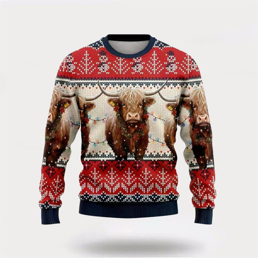 Goofygearprints Tx Longhorns Ugly Christmas Sweater, Farm Sweater, Christmas Gift, Best Winter Outfit Christmas