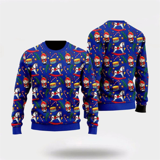 Goofygearprints Christmas Horse Nutcracker Deez Nuts Ugly Christmas Sweater, Farm Sweater, Christmas Gift, Best Winter Outfit Christmas