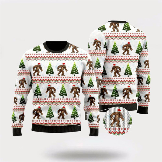 Goofygearprints Amazing Bigfoot Ugly Christmas Sweater For Men, Best Gift For Christmas, Christmas Fashion Winter