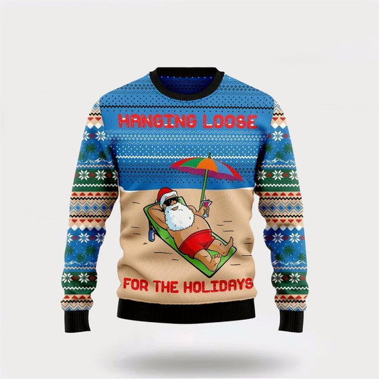 Goofygearprints Santa Claus Holiday Ugly Christmas Sweater For Men And Women, Best Gift For Christmas, The Beautiful Winter Christmas Outfit