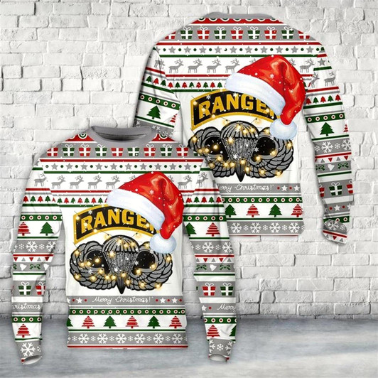 Goofygearprints Ranger Tab With Wings Ugly Christmas Sweater For Men And Women, Best Gift For Christmas, The Beautiful Winter Christmas Outfit