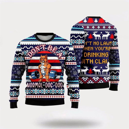 Goofygearprints Vintage Bulldog Deadlift Ugly Christmas Sweater For Men And Women, Gift For Christmas, Best Winter Christmas Outfit