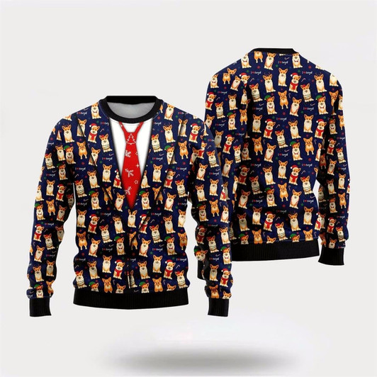Goofygearprints I Love Corgis Christmas Ugly Christmas Sweater For Men And Women, Gift For Christmas, Best Winter Christmas Outfit