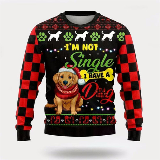 Goofygearprints Happy Golden Dog Ugly Christmas Sweater For Men And Women, Gift For Christmas, Best Winter Christmas Outfit