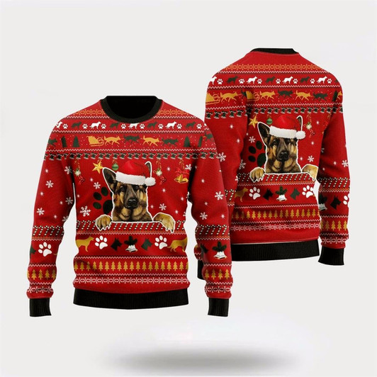 Goofygearprints German Shepherd Christmas Ugly Christmas Sweater For Men And Women, Gift For Christmas, Best Winter Christmas Outfit