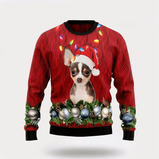 Goofygearprints Chihuahua Christmas Beauty Ugly Ugly Christmas Sweater For Men And Women, Gift For Christmas, Best Winter Christmas Outfit