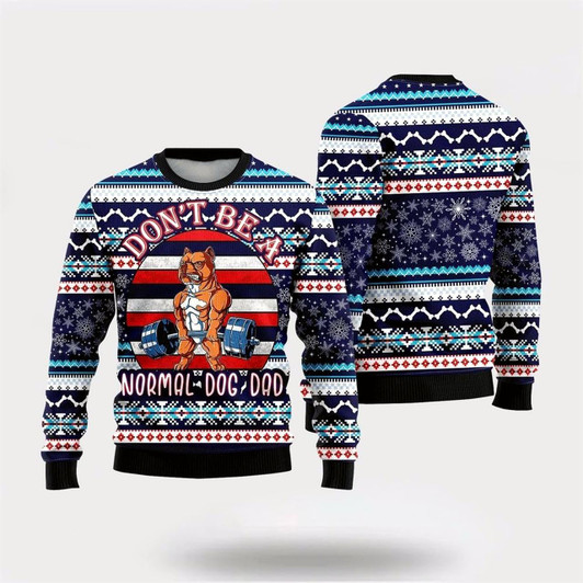 Goofygearprints Bull Dog Deadlift Ugly Christmas Sweater For Men And Women, Gift For Christmas, Best Winter Christmas Outfit