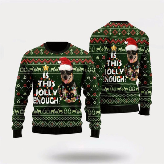 Goofygearprints Australian Cattle Dog Jolly Ugly Christmas Sweater For Men And Women, Gift For Christmas, Best Winter Christmas Outfit