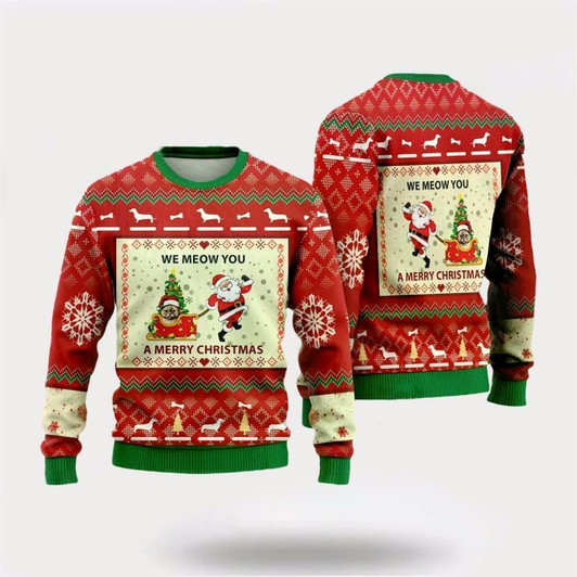 Goofygearprints Munchkin Cats Ugly Christmas Sweater For Men And Women, Best Gift For Christmas, Christmas Fashion Winter