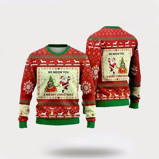Goofygearprints Bengal Cats Ugly Christmas Sweater For Men And Women, Best Gift For Christmas, Christmas Fashion Winter