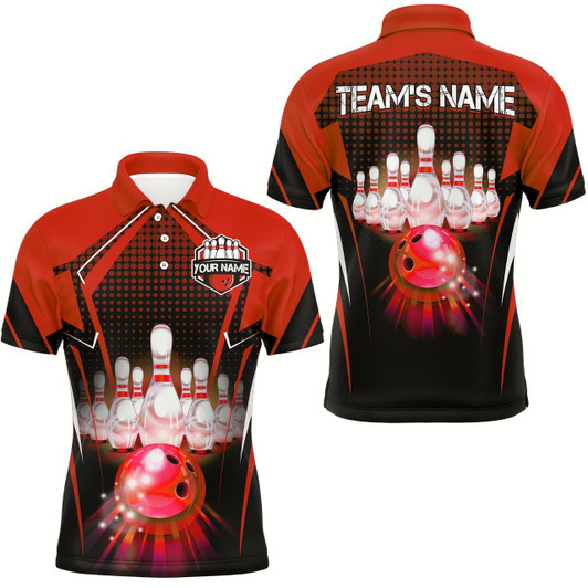 Goofygear Personalized Bowling Jersey Bowling Jersey Bowling Polo Shirt For Men