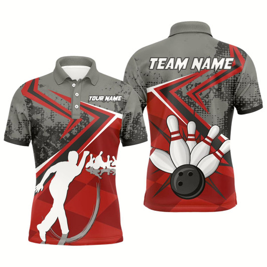 Goofygear Custom Bowling Jersey For Men Bowling Polo Shirt Team Bowling Short Sleeve