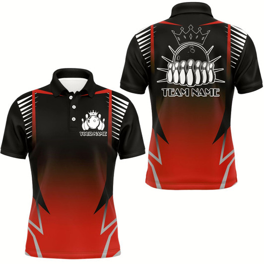 Goofygear Custom Bowling Polo Shirt For Men Bowling Team Jersey Personalized Bowling Shirts