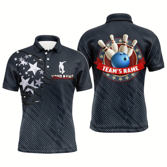 Goofygear Personalized 3D Bowling Shirt For Men Custom Bowling Jersey Bowling Team League Polo Shirt Style 2