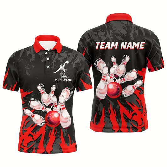 Goofygear Team Bowling Jersey Custom Bowling Polo Shirt For Men & Multicolor Style 2