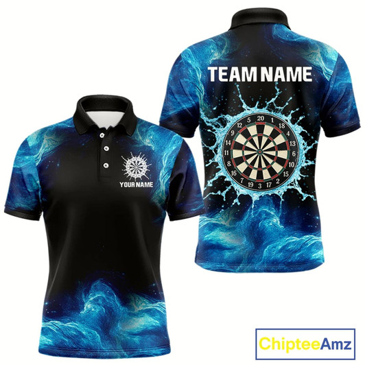 Goofygear Dripping Water Dartboard Darts Shirt For Men - Name Personalization Darts Jersey