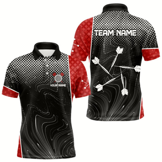 Goofygear White Dart Arrow Custom Hexagon Dart Shirts For Men, Dart Team Jerseys