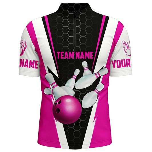 Goofygear Bowling Shirts For Men Custom Name And Team Name Strike Bowling Ball And Pins, Team Bowling Shirts Style 10