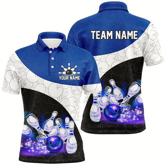 Goofygear Personalized Bowling Shirt Custom Bowling Team League Bowling Jersey Men Polo Shirt