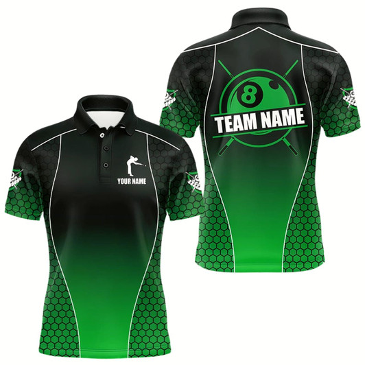 Goofygear Black And Red Billiard Polo For Men Custom Billiard Jersey 8 Ball Billiard Team Shirt