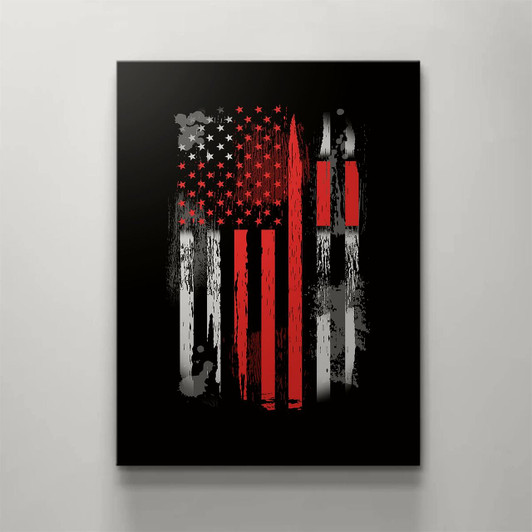 Canvas Art Featuring The Proud Message "One Nation Under God" With A Religious Christian Theme For Your Home Or Office