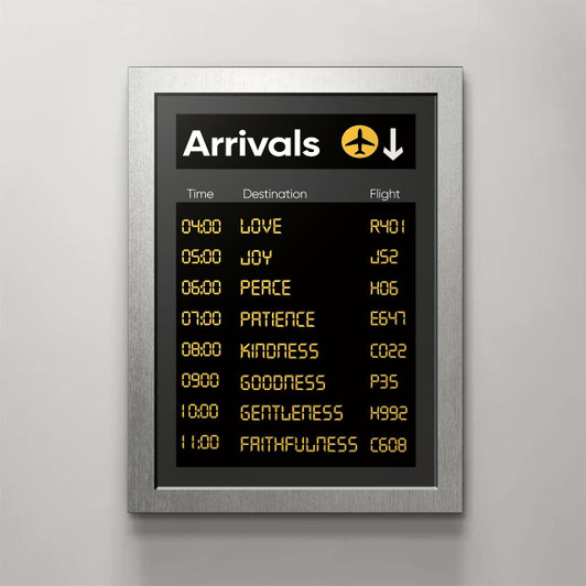 Canvas Art Featuring The Uplifting Theme Of Arrivals With A Religious Christian Message