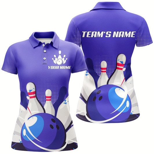 Goofygear Personalized 3D Women'S Bowling Team Jersey Bowling Shirt American Bowling Polo Shirt Style 4