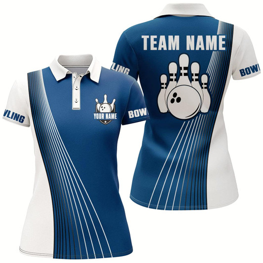Goofygear Personalized 3D Bowling Shirt For Women Custom Bowling Jersey Bowling Team League Polo Shirt Style 1