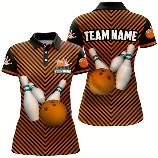 Goofygear Personalized Bowling Shirt For Women Polo Bowling Jersey Bowling Team League