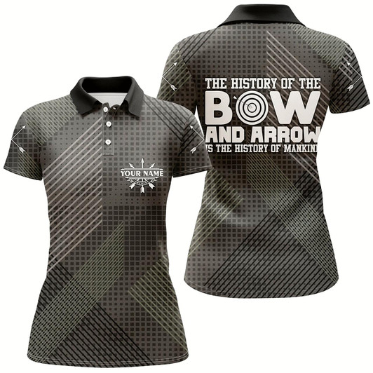 Goofygear Personalized History Of Bow And Arrow Archery Polo Shirts For Women, Custom Arrows Archery Jerseys