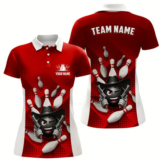 Goofygear Personalized Funny Bowling Shirt Bowling Jersey For Women Polo Bowling Team League
