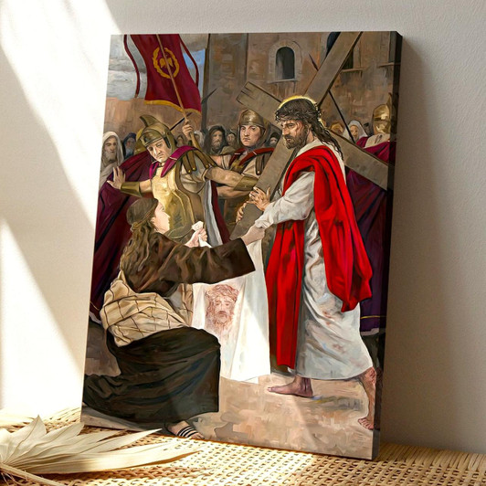 Jesus Christ Escorted By Guards Canvas Poster With Christian Artwork And Inspirational Wall Decor Perfect Gift For