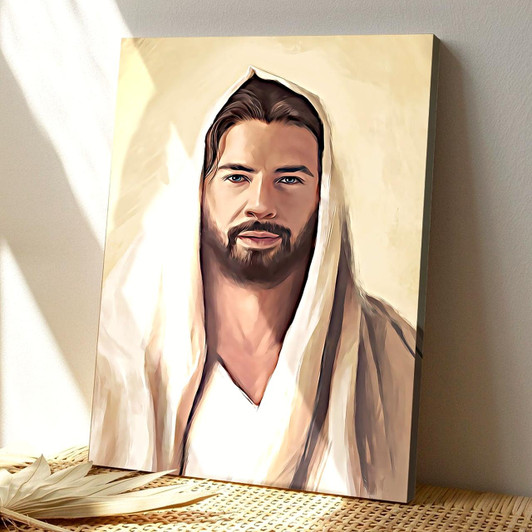 Jesus Christ Portrait Canvas And Poster With Faith Based Artwork For Christian Wall Art And Inspirational Gifts