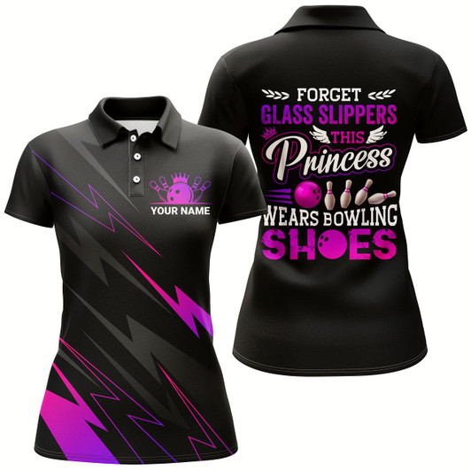 Goofygear Polo Bowling Shirt For Women, Personalized Bowling Girl Jersey Short Sleeve, Gift For Female Bowler