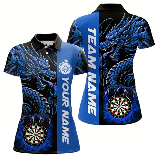 Goofygear Custom Dragon Dart Shirts For Women, Personalized 3D Dart League Uniform Best Dart Jerseys Red Style 2