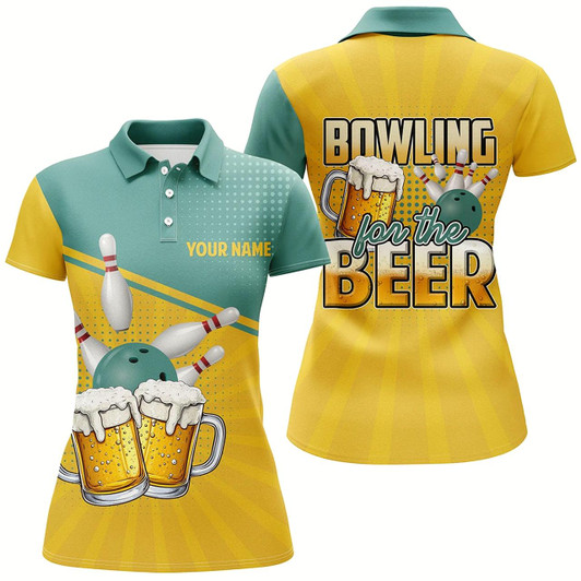 Goofygear Personalized Bowling For The Beer Retro Bowling Shirts For Women Customteam Bowling Jerseys