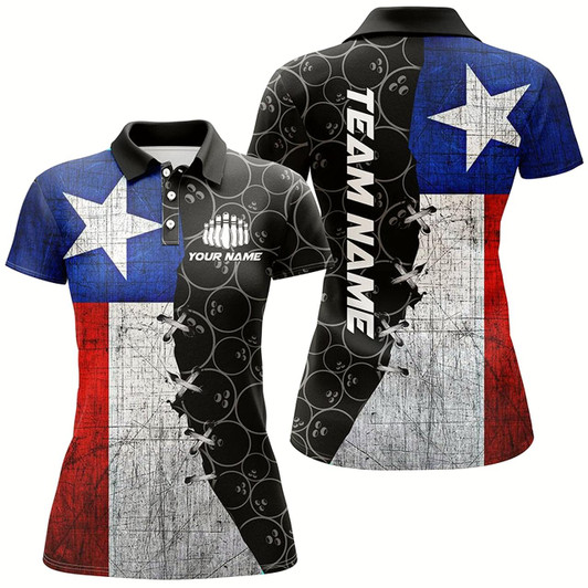 Goofygear Vintage Texas Flag Custom Texas Bowling Team Shirts Tx Bowling League Outfits For Women
