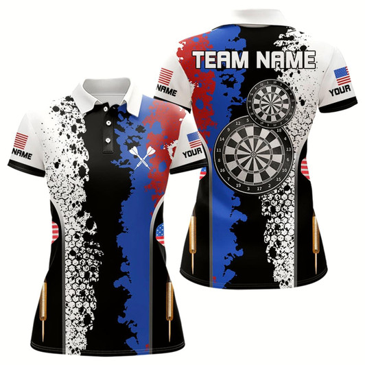 Goofygear American Flag Style Darts Shirt Custom Patriotic For Women, Dart Team Jerseys