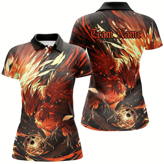 Goofygear Custom Phoenix Bowling Shirts For Women, Phoenix Bowling Team Jerseys Team Outfits Style 3