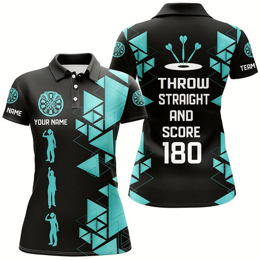 Goofygear Darts Throw Straight And Score 180 Funny Dart Shirts For Women Custom Dart Saying Shirts Dart Jerseys
