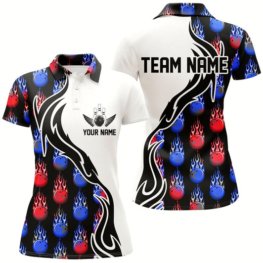 Goofygear Custom Bowling Shirts For Women, Personalized Bowling Team Jerseys Style 2