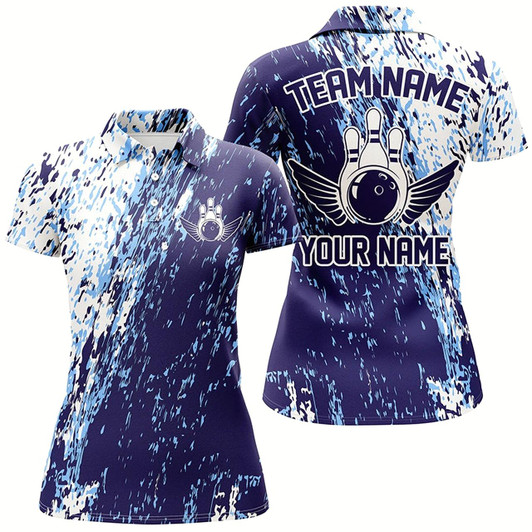 Goofygear Personalized Bowling Shirts For Women, Team Bowling Jerseys Bowling Pin