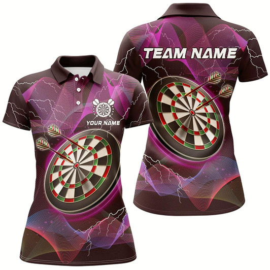Goofygear Personalized Pink Dartboard 3D Printed Custom Women Darts Shirts, Darts Jerseys For Team Player