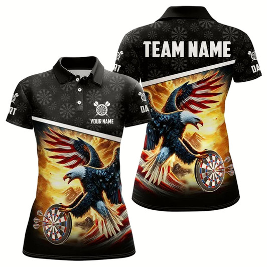 Goofygear Custom 3D Dart Shirts With American Eagle Design For Women, Pride Patriotic Dart Team Jerseys