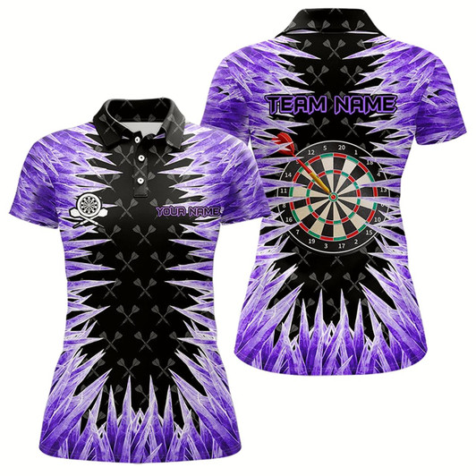 Goofygear Personalized Darts Board Purple Icy 3D Printed Women Dart Shirts Custom Cool Dart Jerseys For Team