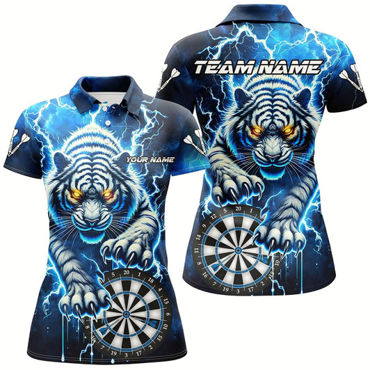 Goofygear Personalized Thunder Lightning Tiger Dart Shirts For Women Custom 3D Dart League Jerseys Uniform