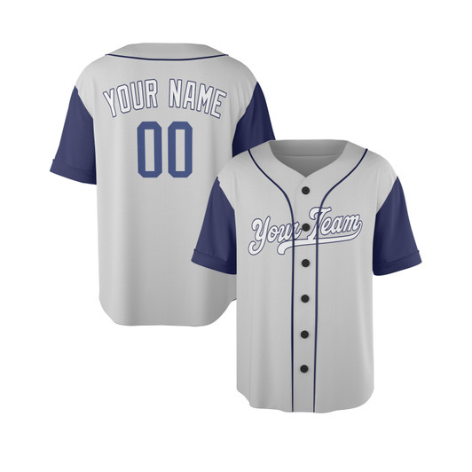 Personalized Men's Los Angeles Dodgers Baseball Jersey Gray Style - Custom Team, Name & Number