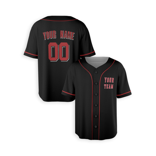 Personalized Men's Cincinnati Reds Baseball Jersey Black Heritage Style - Custom Team, Name & Number