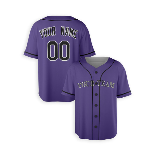 Personalized Men's Colorado Rockies Baseball Jersey Purple Alternate Team Style - Custom Team, Name & Number