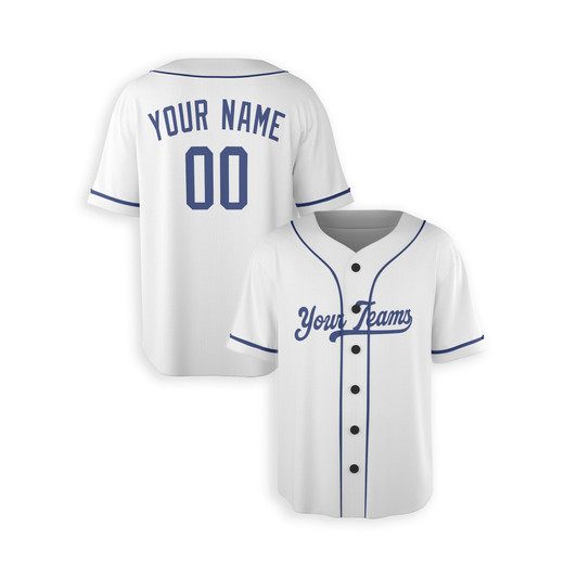 Personalized Men's Los Angeles Dodgers Baseball Jersey White Home Style - Custom Team, Name & Number